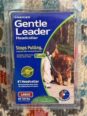 NEW Premier Gentle Leader Headcollar Large (60–130 lbs) with Training DVD